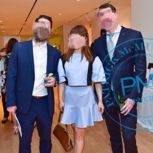 Mon chéri high fashion puff sleeve top & skirt set